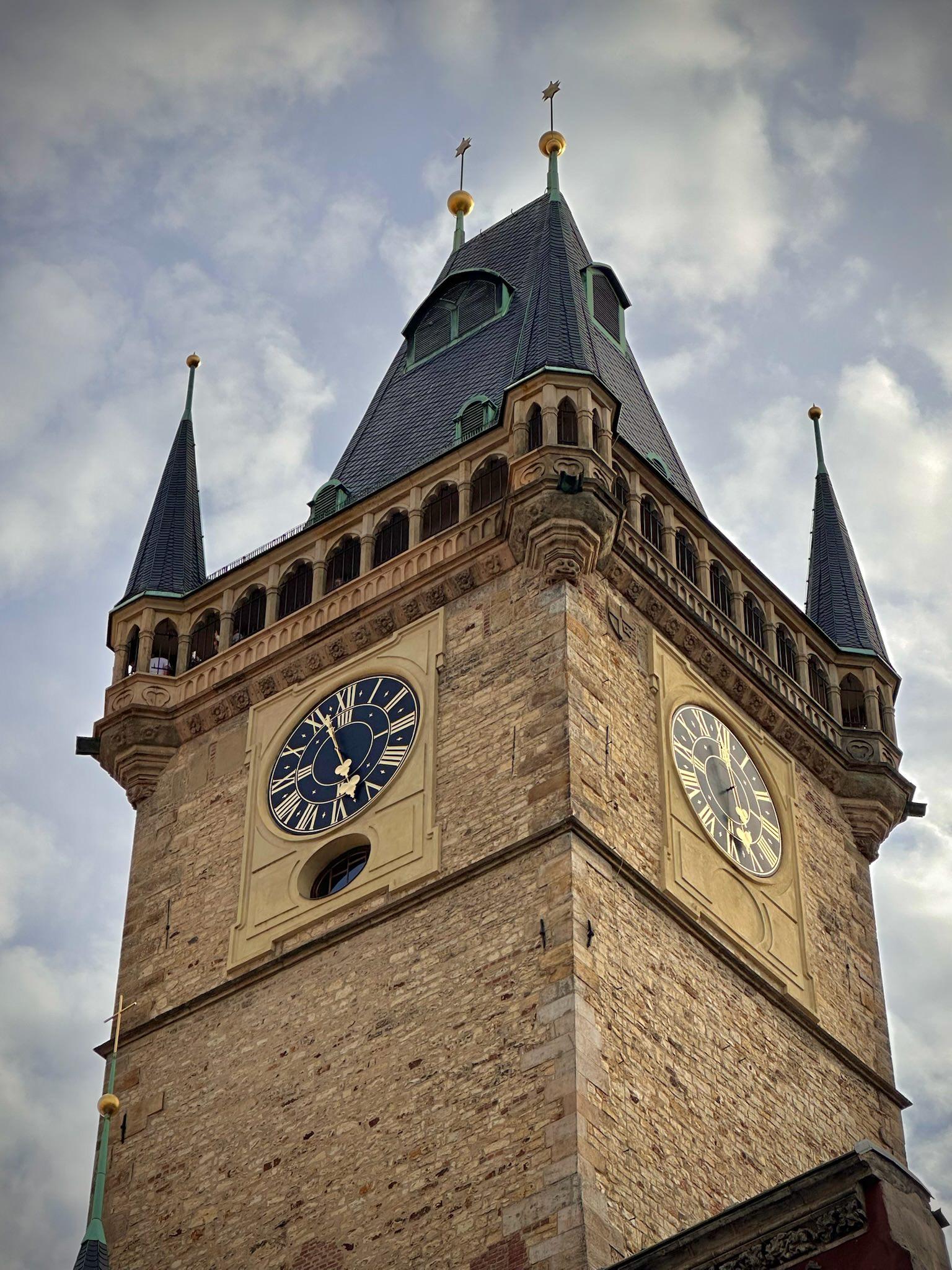 Old Town Hall tower with astronomical clock