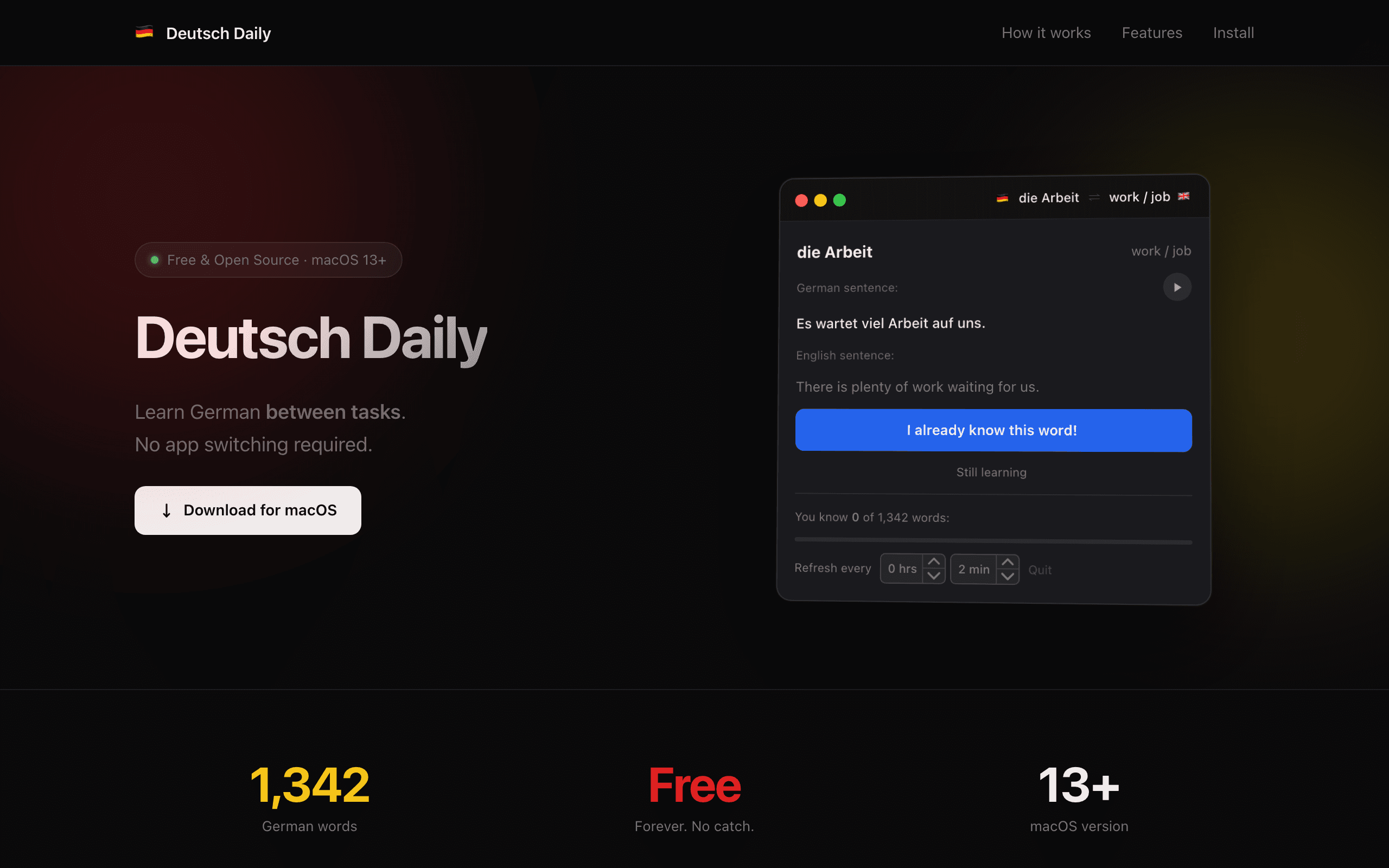 Deutsch Daily screenshot